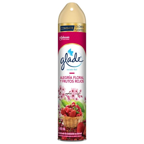 Ambientador Aerosol Glade 400ml Frutos Rojos