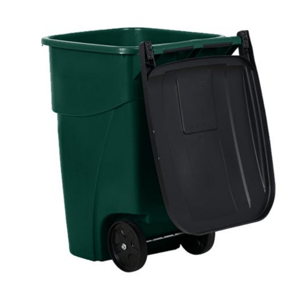 Contenedor Brute con ruedas verde de 189 lt Rubbermaid