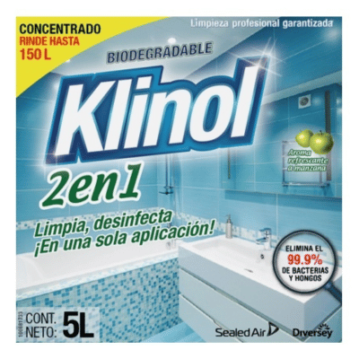Klinol 2 en 1 limpiador desinfectante x 5 lt - Agencia Fuller