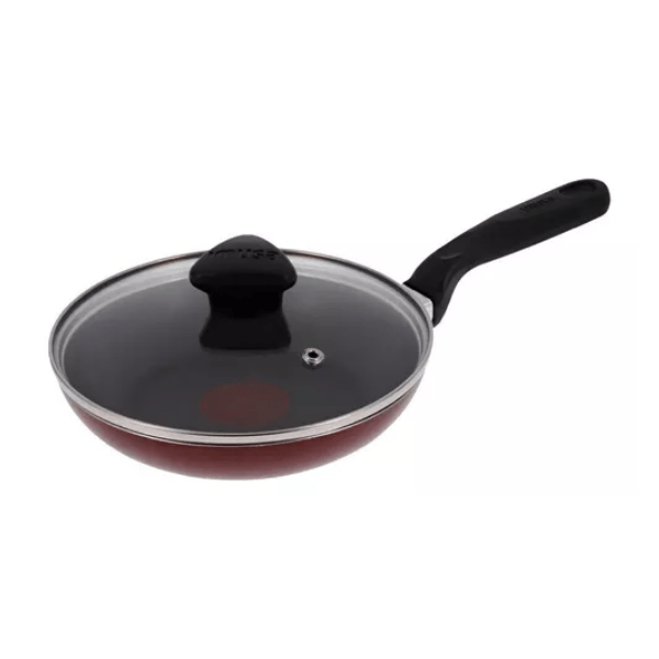 Sarten antiadherente color de 24 cm con tapa