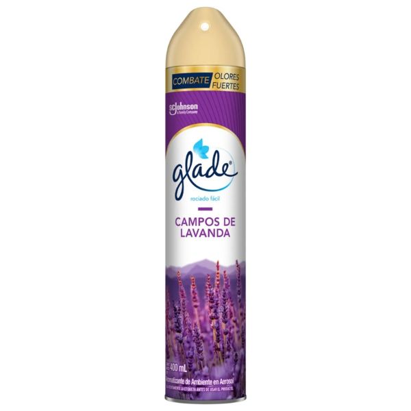 Ambientador Aerosol Glade 400ml Lavanda